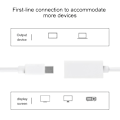 Pikkukuva 2 / 5: Kannettava Audio Multimedia Mini DisplayPortit Mini Dp HDMI-yhteensopivaan Adapteri Lyhyt Kaapeli Johto Macbook Prolle Imac Airille