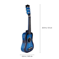 Miniatyrbild 3 av 4: 21 tums blå akustisk gitarr för barn