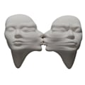 Miniatyrbild 1 av 3: Surreal Ny Konstserie - Abstrakt Mask W254-04