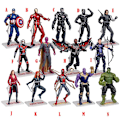 Miniatyrbild 3 av 4: Marvel Superhjälte Avengers Actionfigur Leksaker Docka Med Ställ För Barn Pojke Vuxen H