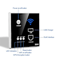 Miniatyrbillede 2 af 5: 300M Nyt In Wall AP Access Point Trådløs WiFi router USB opladningsstik Vægmonteret Router (hvid)