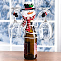 Pikkukuva 4 / 4: Lomaviinipulloteline & Lasinpidikkeet Jouluteema Järjestelyteline Juhla Kotitoimiston Pöytäkoriste Snowman