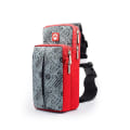 Miniatyrbilde 1 av 2: Kreativ reiseveske for Nintendo Switch / Switch Lite, Sling-ryggsekk for Switch-tilbehør Gray Red