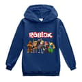 Roblox Hoodie för Barn Ytterkläder Tröja Deep Blue 100 cm