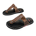 Miniatyrbild 1 av 5: Herr Läder Casual Flip Flops Andningsbara Sandaler Trendiga 41