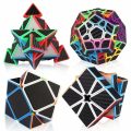 Pikkukuva 3 / 3: Hiilikuitu Speed Cube -setti 3x3 Pyramid Megaminx 3x3x3 Skewb Square-1 Speed Cube -paketti