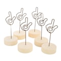 Miniatyrbillede 5 af 8: stk bordnummerholder håndsignal gestus modellering praktisk bogmateriale fotobordclips gestus 3 0.1