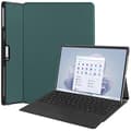 Miniatyrbild 1 av 5: För Microsoft Surface Pro 10 Pro 11 Fodral PU Läder Vikbart Stativ Folio Tablet Skydd - Grå Multicolor Blackish Green