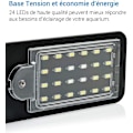 Miniatyrbillede 2 af 3: Ultra-slank LED-lampe til små akvarier, Mini akvarieklemmelampe, 10w (sort)