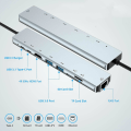 Pikkukuva 2 / 3: 8-in-1 Multiport Type C - USB-C 4K HDMI -sovitin USB 3.0 -kaapeli USB-keskitin Macbookille