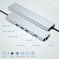 Pikkukuva 2 / 5: Monitoimiporttinen Type C - USB PD HDMI Gigabit Ethernet SD/TF-kortinlukija Hub-sovitin