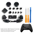 Miniatyrbillede 2 af 5: Udskiftningssæt til Xbox Series X controller LB RB bumpers trigger knapper guide knap med skruetrækker spil tilbehør White