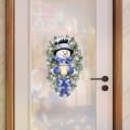 Miniatyrbilde 4 av 4: En Varm Vintervelkomst Snømann Krans Klistremerker Jul Hjem Dør Vegg Vindusklistremerker Dekaler 2pcs S