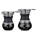 Miniatyrbillede 3 af 4: Pour Over Kaffemaskine Med Borosilikatglas Manuel Kaffedrypper No Filter