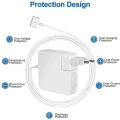 Miniatyrbilde 4 av 4: NY POW Macbook Lader 60 Watt T Type Ladekabel Macbook