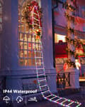 Miniatyrbild 3 av 4: [LCS]3M Christmas Ladder Lights with Santa - 338 LED Christmas Lights, 8 Lighting Modes, Timer Memory Function, Mains Powered (Multicolor)