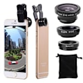 Miniatyrbillede 4 af 4: 3 i 1 Clip-on Linse til SAMSUNG Galaxy S7 Universal Smartphone Ma