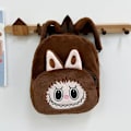 Miniatyrbild 1 av 5: Barnryggsäck Skolväska Kawaii Plyschleksak Ryggsäck Söt Tecknad Ryggsäck Exploderad Småbarnsväska(FMY) light brown