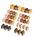 Miniatyrbild 3 av 5: Trä Regnbågsstenar Block Färgglada Trä Jenga Byggkloss Regnbåge Staplare Balanserande Sten 5