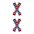 Pikkukuva 1 / 5: 1/2/3/5 Polvisukat Paksuille Reisille Helppo Pukea ja Tehdä Punainen ja Sininen 2Set Red and blue