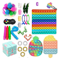 Miniatyrbild 1 av 4: Stort Fidget Paket Sensorisk Fidget Leksak Set Pop Bubble Stress Relief Leksaker Pop Ångest Rör För Barn C