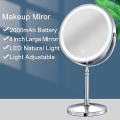 Miniatyrbillede 3 af 5: 8 tommer Makeup USB Opladning 10X Spejl Bagbelyst Justerbart Lys S