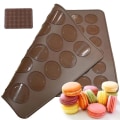 Pikkukuva 1 / 5: Macaron Silikonialusta Leivontatyökalu 30 Kolonkaa