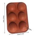 Miniatyrbillede 2 af 4: Silikone Kageform Halv Kugle Bageform Isterning Chokolade Gelé Lys DIY Silikone Bakke Bageværktøj Køkkentilbehør