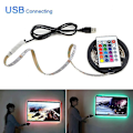 Miniatyrbilde 3 av 4: 5M 3-tasters LED-lys fleksibel stripe USB infrarød kontroll RGB SMD2