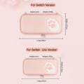Miniatyrbilde 3 av 4: Søt katteklolagringsveske for Nintendo Switch-veske, bærbar oppbevaringsveske, hardt skallboks for Nintend Switch Lite-veske, konsolldeksel Blue strape