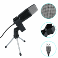 Miniatyrbilde 4 av 5: Profesjonell Kondensator USB Mikrofon Studio Lydopptak Mikrofon m/stativ Tripod