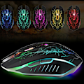 Pikkukuva 1 / 3: Rgb Led Langaton Hiljainen Pelihiiri Ergonominen Ladattava 6 Painikkeen Hiiri