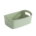 Miniatyrbilde 1 av 5: Fleksibel oppbevaringskurv med håndtak, bærbar skrivebordskurv for diverse småting og snacks, oppbevaringsbokser for hyller Green Small Size  20.5*14*6cm