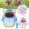 Miniatyrbild 2 av 4: Söt Tecknad Bubbelmaskin Lätt Att Använda Portabel Automatisk Bubbelmaskin För Pojkar Och Flickor Snow Goose Bubble Machine Blue
