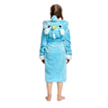 Miniatyrbillede 3 af 5: Reedca Piger Enhjørning Morgenkåbe Blød Hætte Badekåbe Nattøj Loungewear Gaver Til Piger Småbørn Børn Sherpa Blå Enhjørning 3-4 Years