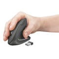 Miniatyrbillede 2 af 4: Ergonomisk vertikal trådløs mus Trust Verto Sort