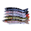Miniatyrbillede 3 af 5: 1 stk 12,7 cm 6-leddet Saltvandsfiskelokker Agnfisk Kunstig Fisk Minnow Ørred Swimbaits 3
