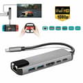 Miniatyrbillede 1 af 5: [LCS]Usb 3.0 Type-c Til 4k Hdmi Pd Ethernet Rj45 Hub Adapter