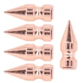 Miniatyrbilde 4 av 8: 5 stk. Pigger Høy Plattform Rosegull Gradfrie 9x25mm Elektroplettert Kobber Kleskeglepigger for DIY Punkstil 0.1