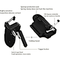 Miniatyrbild 4 av 4: För android surfplatta ipad trigger controller kontroll free fire pubg spel joystick gamepad mobiltelefon smartphone mobil på 6 fingrar Silver
