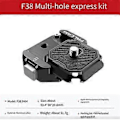 Miniatyrbild 4 av 5: F38 Multi-Hål Snabbkopplingsplatta Kit Stativfäste Adapter Snabbkopplingsplatta Kameratillbehör