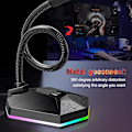 Miniatyrbillede 2 af 5: Computer Mikrofon med RGB Lys til Live Streaming, Voice Chat, Spil