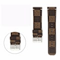 Pikkukuva 5 / 5: Nahkainen ranneke Fitbit Versa -kelloon, kellon ranneke Fitbit Versa/Lite -älykelloon Brown
