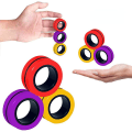Miniatyrbillede 1 af 5: Anti-stress Magnetiske Ringe Fidget Unzip Legetøj Magisk Ring Rekvisitter Værktøj