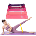 Miniatyrbild 2 av 5: Yoga Gym Elastiskt Gummiband Inomhus Träning Pilates Portabel Fitness Träningsutrustning Gummimotståndsband Red 10LB
