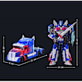 Miniatyrbild 5 av 5: Transformers The Last Knight Optimus Prime Actionfigurer Robot