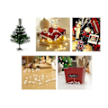 Miniatyrbillede 2 af 5: Mini Kunstigt Juletræ til Skrivebord 45cm Julepynt RED
