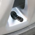 Miniatyrbillede 3 af 5: 9 stk. Dækventilhætter, Sorte Legeringsventilhætter Universal Dækstøvhætter Bilhjul Ventildæksler Aluminium Dæk