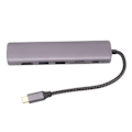 Miniatyrbillede 4 af 8: USB-C Hub 7-i-1 4K 1Gbps Ethernet 100W PD 2 USB3.0 Porte USB til HDMI Multiport Adapter