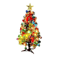 Miniatyrbillede 1 af 4: Mini Kunstigt Juletræ Med LED Lys Julebordplade Dekorationer Ornament 30CM